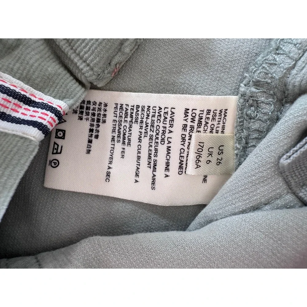 Pilcro Anthropologie High Rise Skinny Corduroy Pants Sage Green Size 26 - Picture 3 of 10